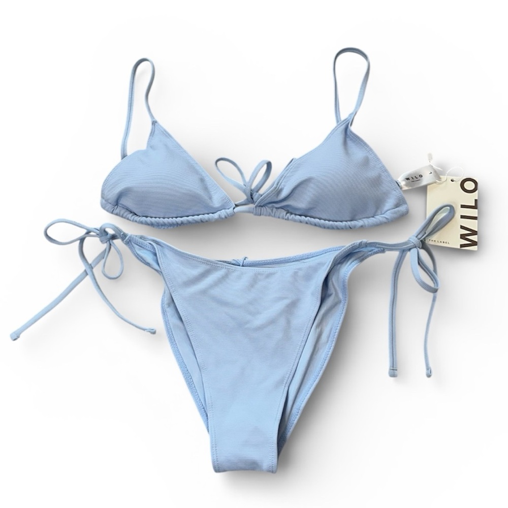 Wilo the Label Swim Bikini Set 2 Piece Size Large NWT Blue